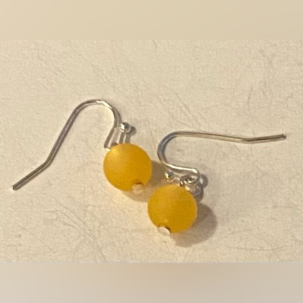 NEW #3 Yellow Polaris pearl earrings